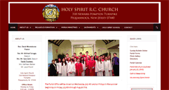Desktop Screenshot of holyspiritparishnj.org