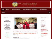 Tablet Screenshot of holyspiritparishnj.org